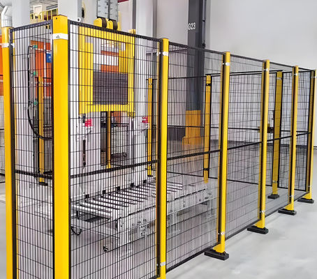 2M High Production Line Workshop Metal Wire Mesh Fencing For Robot Boundary Wall