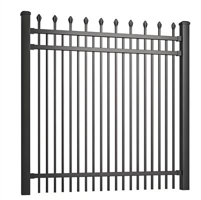 Eco-Friendly Coated Tubular Steel Fence High Safety Community Fencing