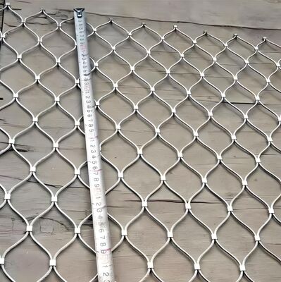 Ferrule Type Inox 316 Wire Rope Net Flexible Stainless Steel Cable Webnet X Tend Mesh