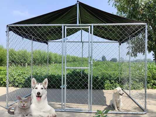 熱浸したガルバニズドッグケニール 6FTチェーンリンク ドッグケニール 屋外ランケージ