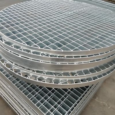 Plain I-Bar Walkway Galvanized  Steel Grating For Trench Steel Drain Grate