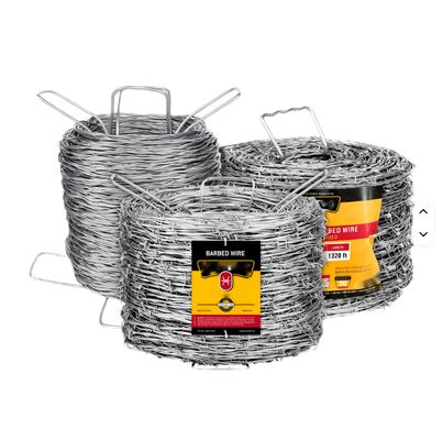 1.8mm線径 熱間亜鉛メッキ有刺鉄線（カミソリ型） 農場牧草地フェンス用